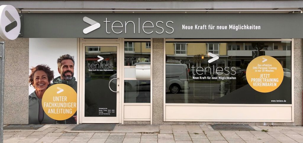 Außenansicht tenless EMS Personaltrainingstudio München Kreillerstraße